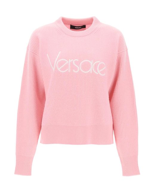 Versace Pink 1978 Re Edition Wool Sweater