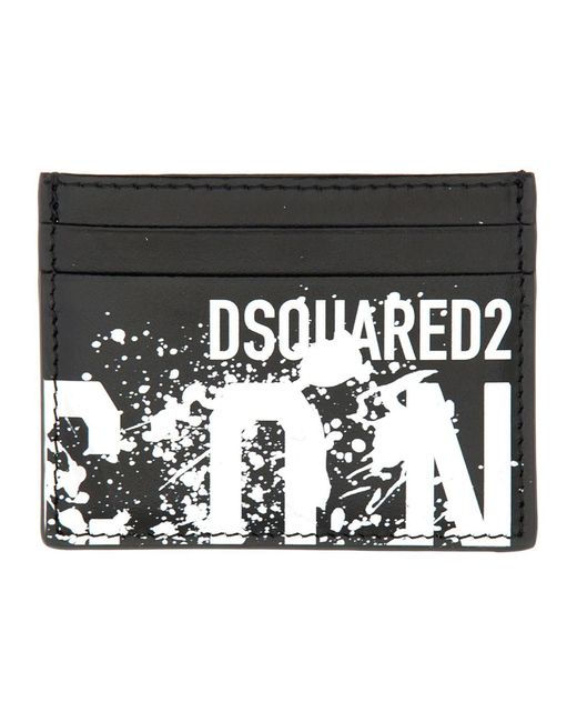 DSquared² Black Card Holder Icon for men