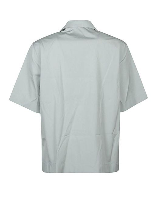 Givenchy Blue Logo Printed Short-Sleeved Shirt for men