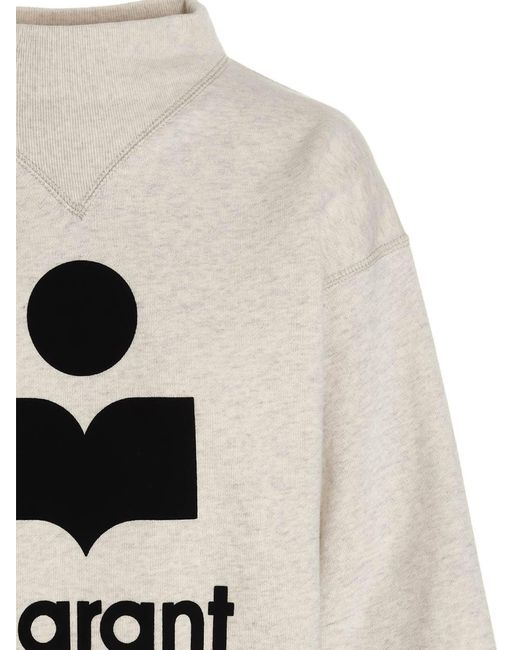 Isabel Marant White Crewneck Sweatshirt With Logo