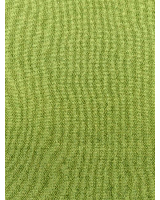 F Cashmere Green Daisy 1 Cashmere Sweater
