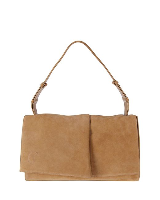 Christian Louboutin Brown Baggy Shoulder Large