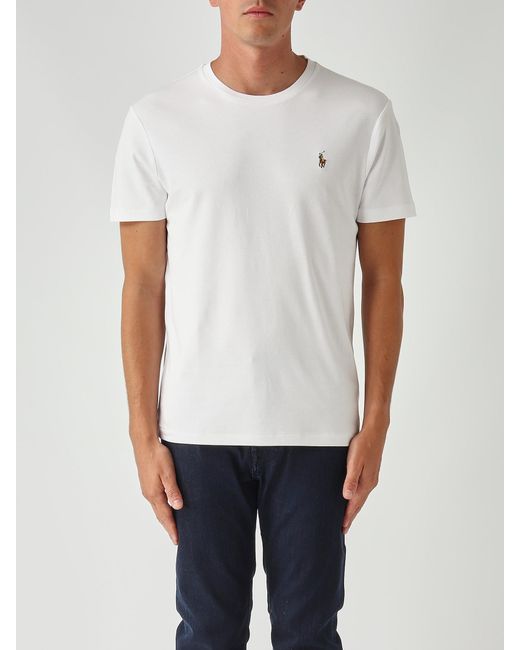 Polo Ralph Lauren Custom Slim-Fit in White for Men | Lyst