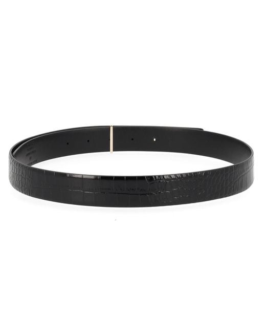 Tom Ford Black Belt With Buckle T Leather