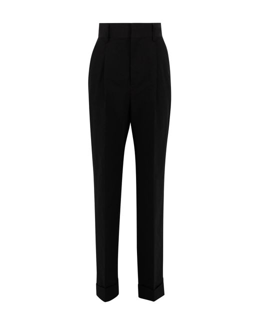 Philosophy Di Lorenzo Serafini Black High-Waisted Technical Cotton Pants