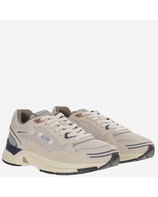 Autry Gray Sneakers Hyperway Leather Trainers for men