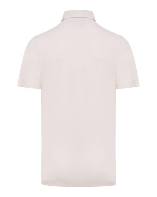 Brunello Cucinelli Pink Polo T-Shirt for men