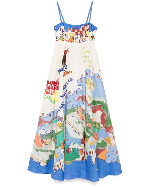 ALÉMAIS White Nadia Sundress