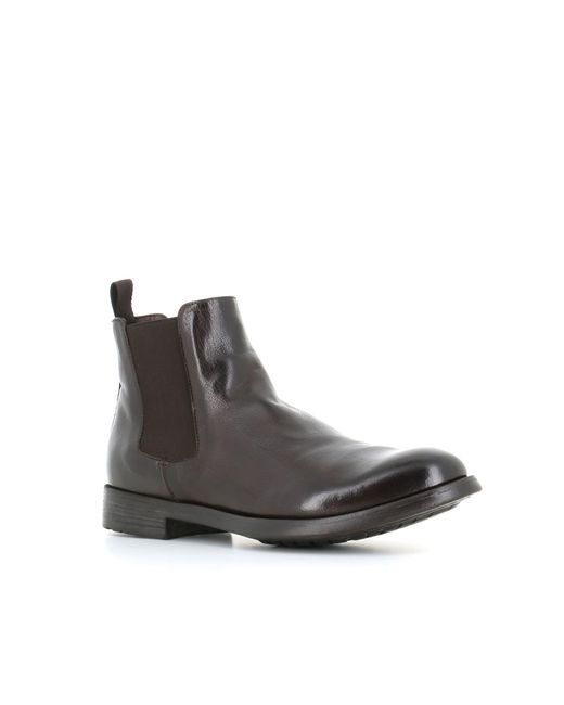 Officine Creative Brown Chelsea Boot Hive/007 for men
