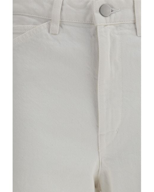 Lemaire Gray Cotton Five-Pocket Pants