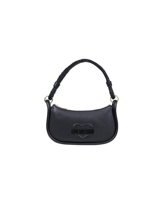 Love Moschino Black Polyethylene Handbag Bag