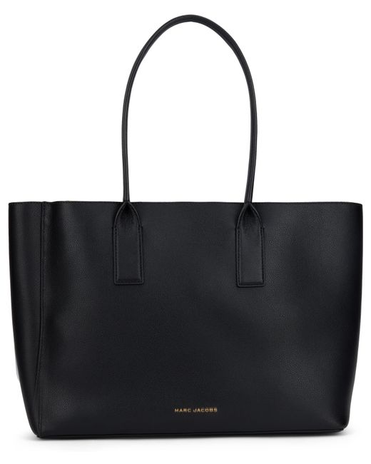 Marc Jacobs Black Leather Tote Bag Calfskin