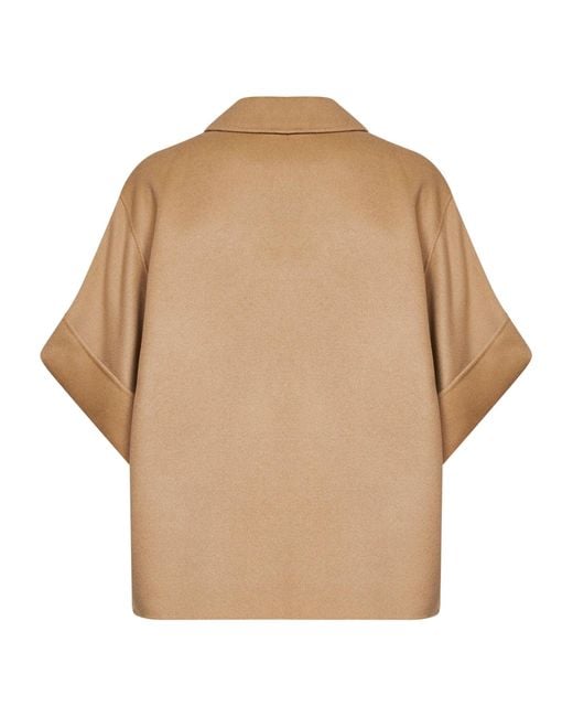 Weekend by Maxmara Natural Short Coat Wkdneo Wool Virgin
