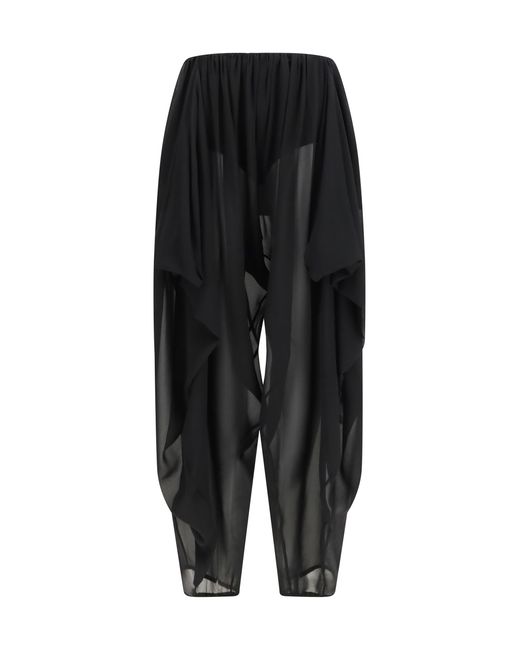 Francesco Murano Black Baloon Pants Silk