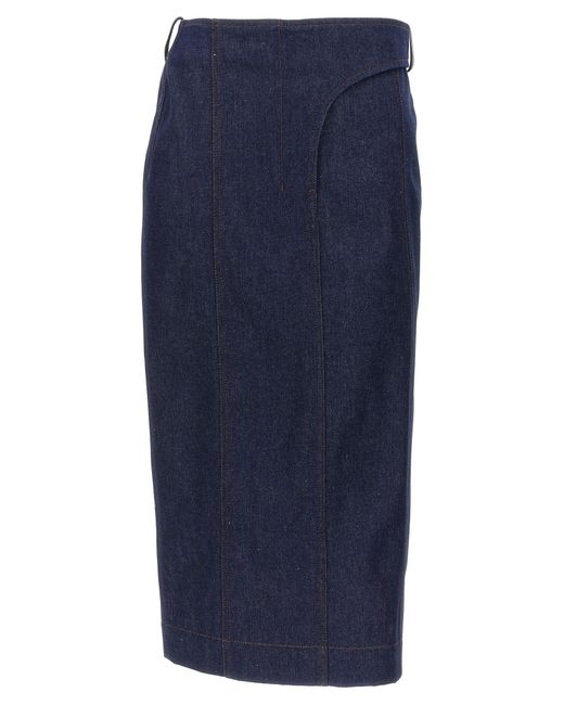 Jacquemus Blue 'La Jupe De-Nîmes Obra' Skirt