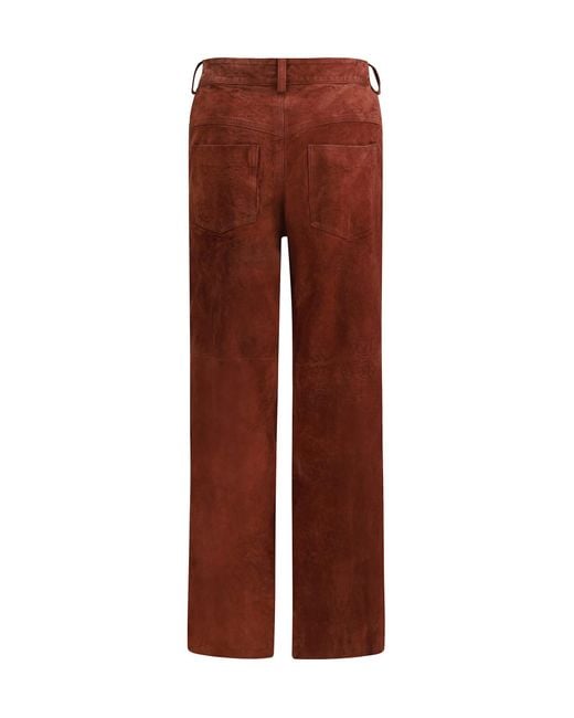 Salvatore Santoro Brown Suede Pants