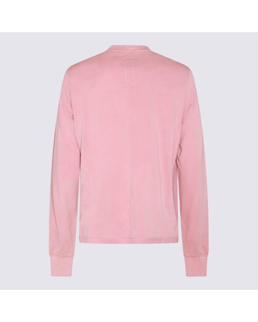 Rick Owens Pink Cotton Sweatshirt for men
