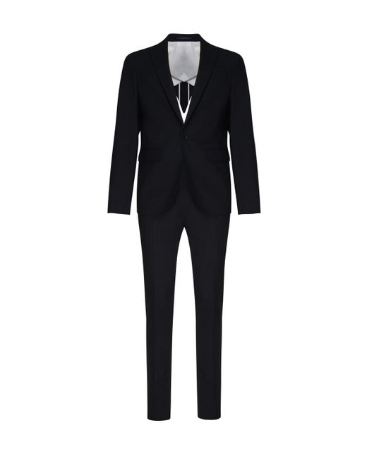 DSquared² Black London Suit for men