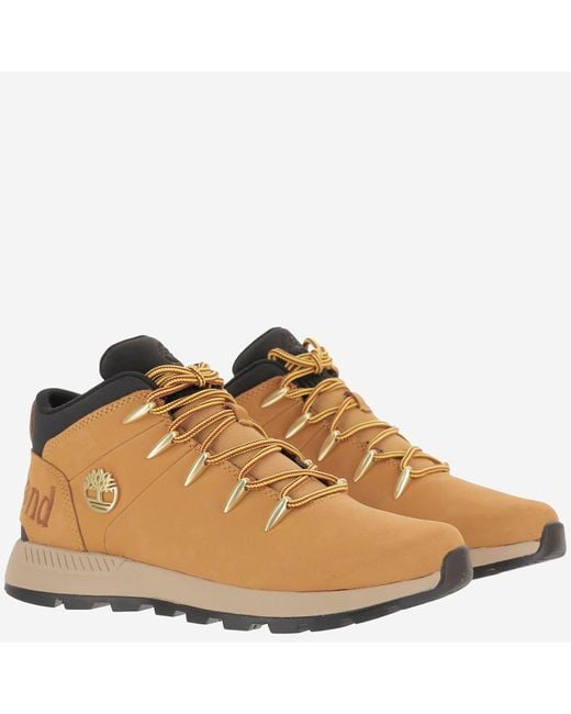 Timberland Brown Sprint Trekker Leather Sneakers for men