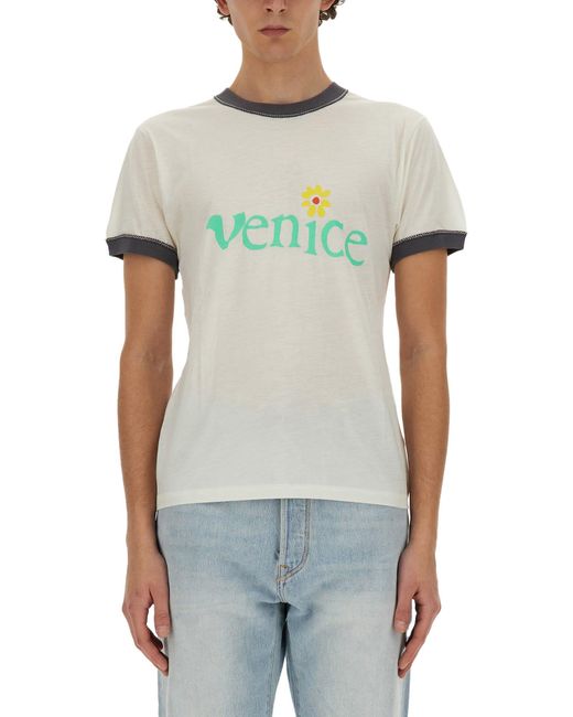 ERL White T-Shirt Venice for men