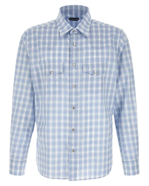 Tom Ford Blue 'Western' Shirt for men