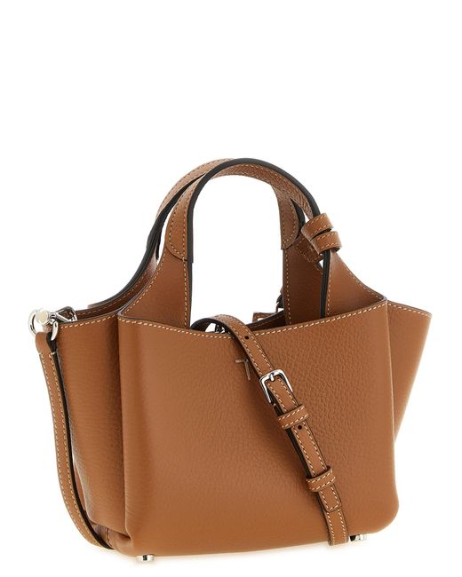 Tod's Brown Micro Leather Handbag
