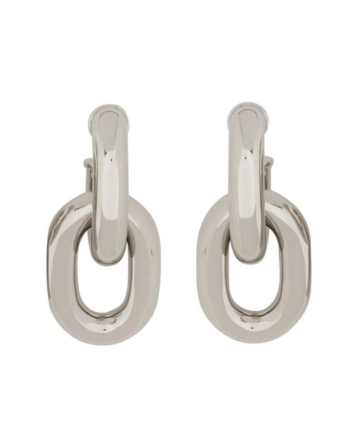 Rabanne White Double Hoop Earrings Xl Link