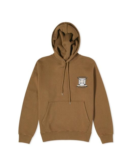 Maison Kitsuné Natural College Fox Logo Hoodie for men
