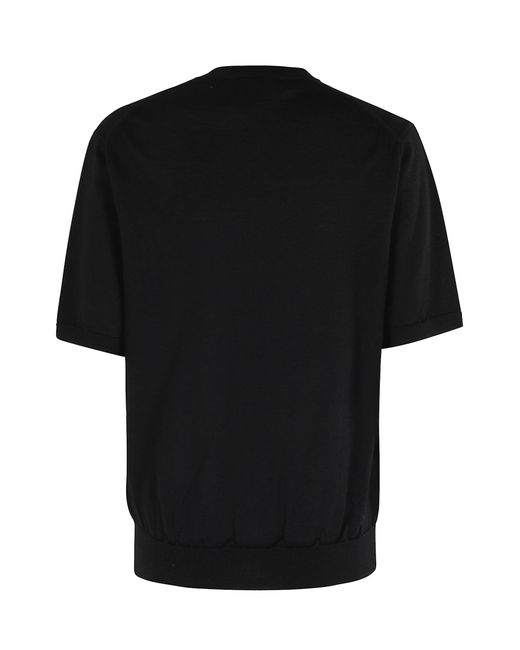 COMME DES GARÇONS PLAY Black Round Neck Emblem