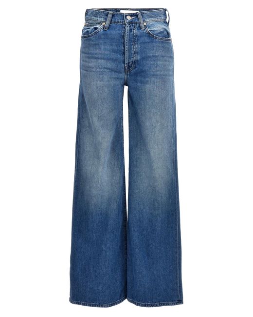 Mother Blue 'The Ditcher Roller Sneak' Jeans