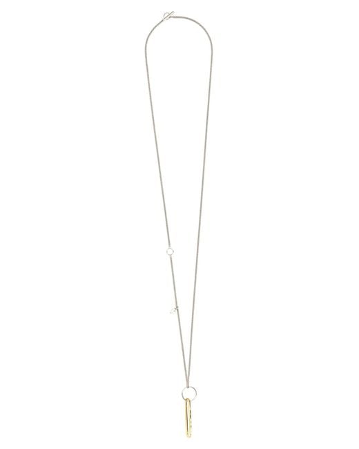 Jil Sander White Brass Necklace