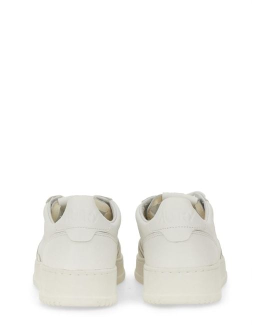 Autry White Medalist Low Sneaker Goat Leather Trainers for men