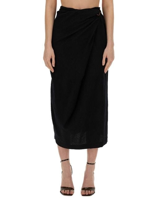 Alysi Black Skirt With Hook