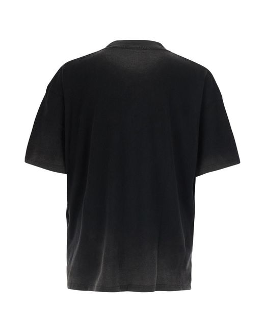 Represent Black T-Shirt Crew Neck Cotton T-Shirts for men