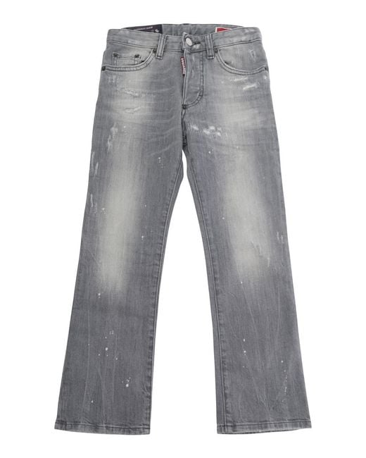 DSquared² Gray Jeans American Denim Cotton for men