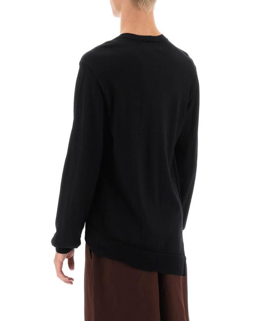 Comme des Garçons Black X Lacoste Bias Cut Sweater for men