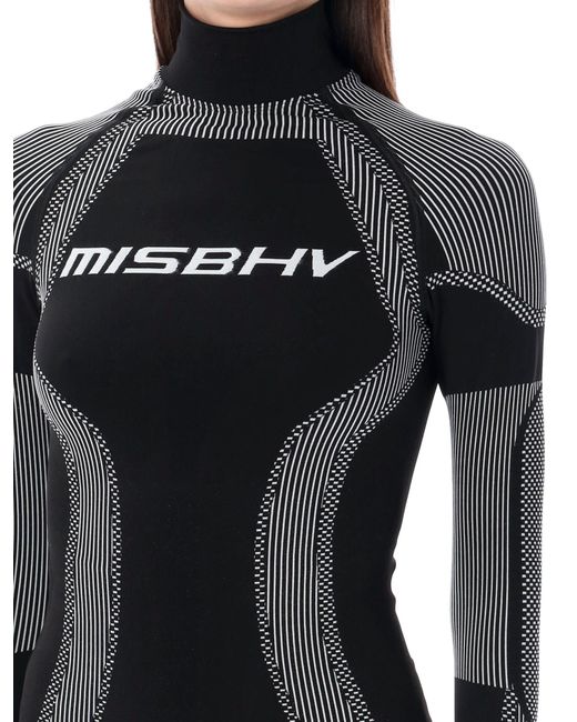M I S B H V Black Sport Long-sleeve Top