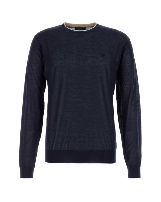 Prada Blue Knitwear for men