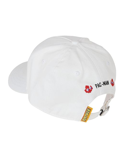 DSquared² White Pac- Logo Baseball Cap for men