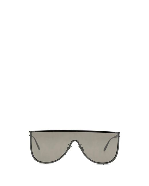 Alaïa Gray Sunglasses Mask Metal
