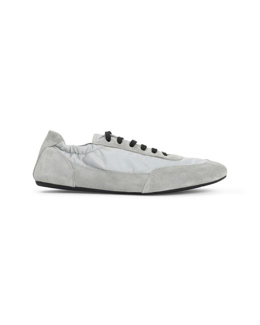 Prada White Collapse Sneakers