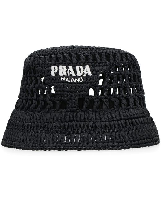 Prada Black Bucket Hat for men