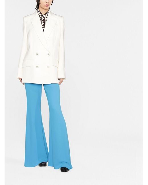 Casablanca White Double-Breasted Tailored Blazer