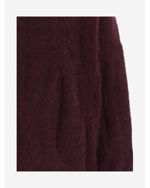 Allude Purple Cashmere And Silk Sweater