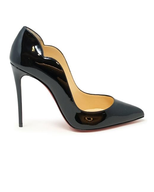 Christian Louboutin Metallic Patent Hot Chick 100 Pumps