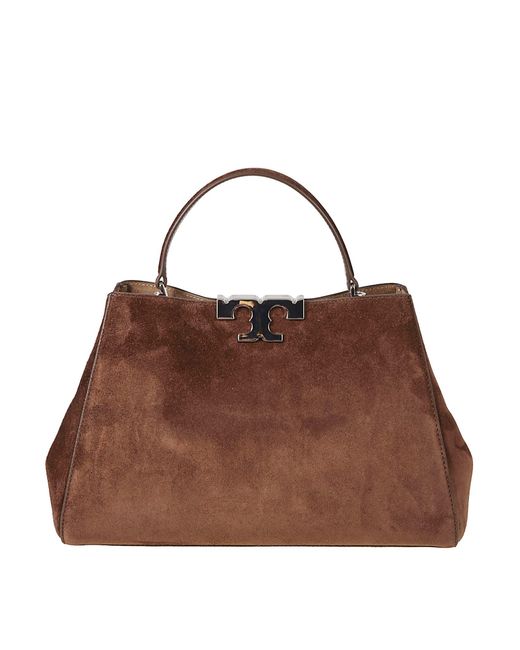 Tory Burch Brown Eleanor Suede Bag