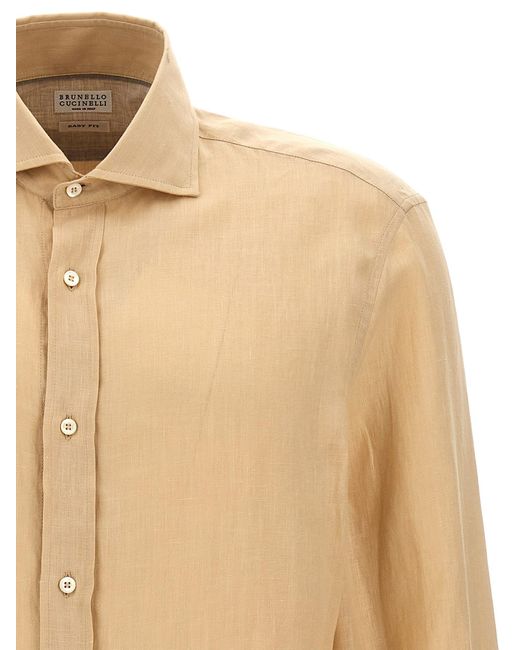 Brunello Cucinelli Natural Hemp Shirt Shirt, Blouse for men
