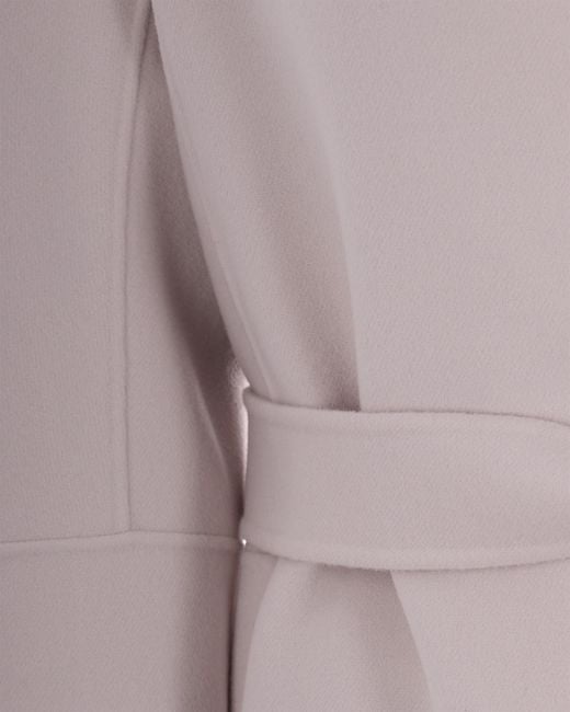 Max Mara White Coat Cocoon Virgin Wool