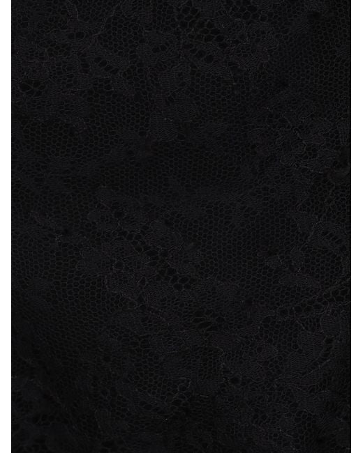 Alexander McQueen Black Lace Top