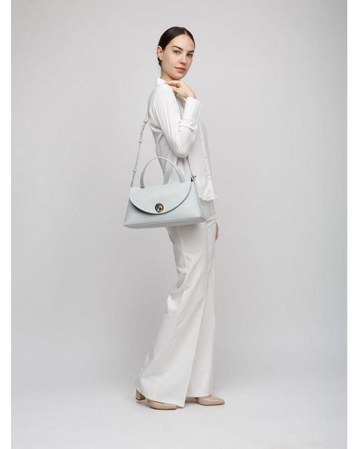 Coccinelle Green Top Handle Bag Snow- Cowhide Top-Handle-Bags